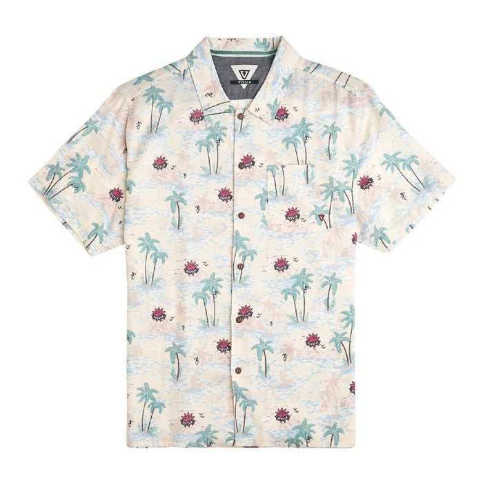 VISSLA TROPICAL SHORT SLEEVE SHIRT - SUNLIGHT