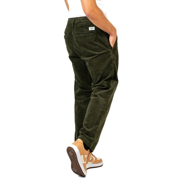 REELL REFLEX LOOSE CHINO CORD - DARK GREEN