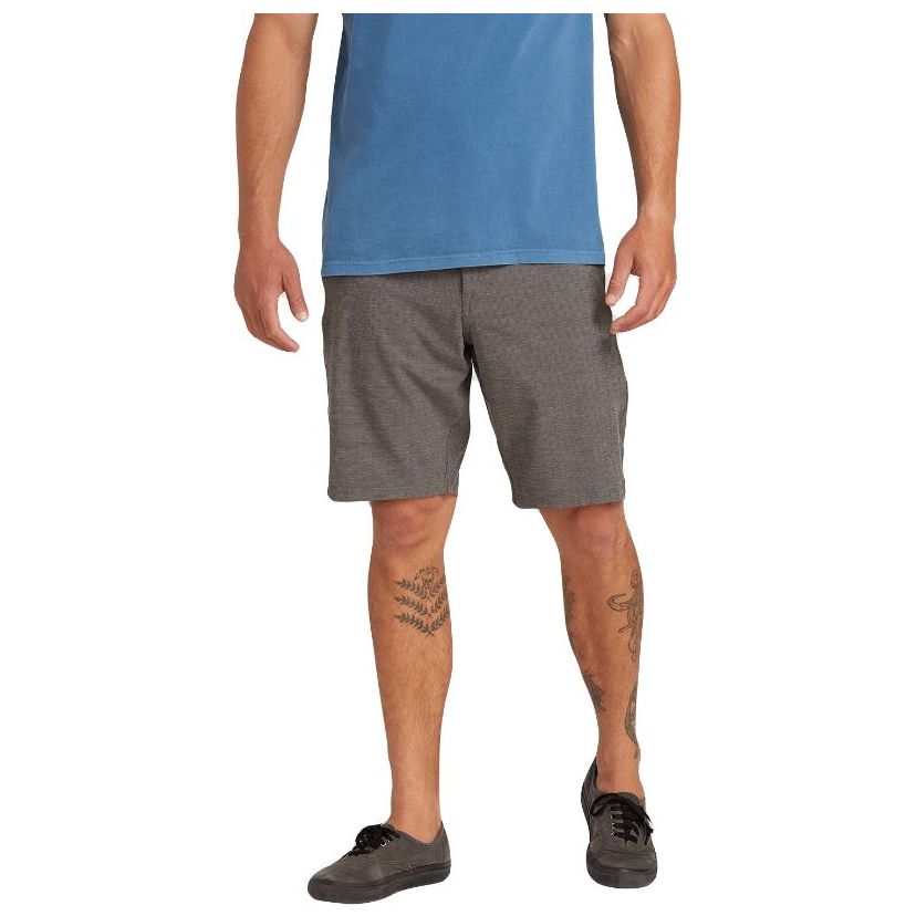 VOLCOM FRICKIN SURF 'N TURF SLUB 20" KORTE BROEK/BOARDSHORT - BLACK