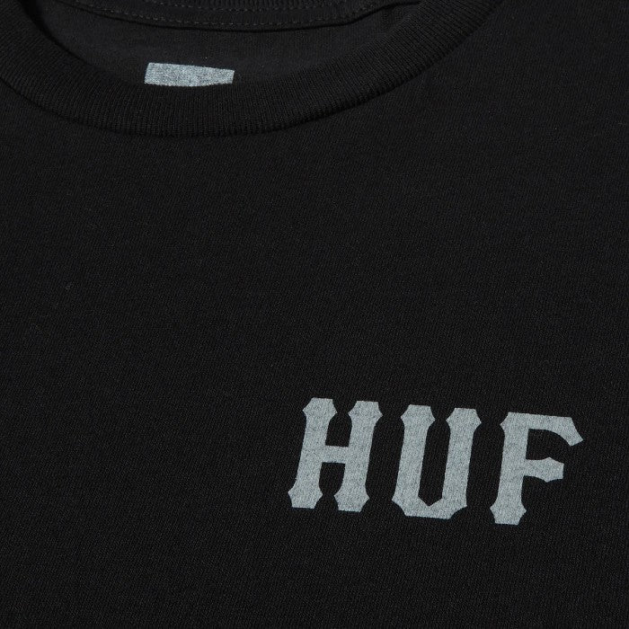 HUF SET H SHORT SLEEVE T-SHIRT - BLACK