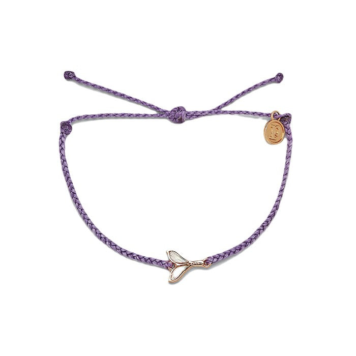 PURA VIDA MERMAID FIN ROSE GOLD ARMBAND - LIGHT PURPLE