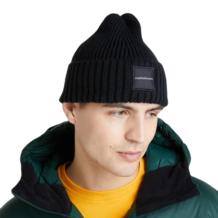 PEAK PERFORMANCE CORNICE BEANIE - BLACK