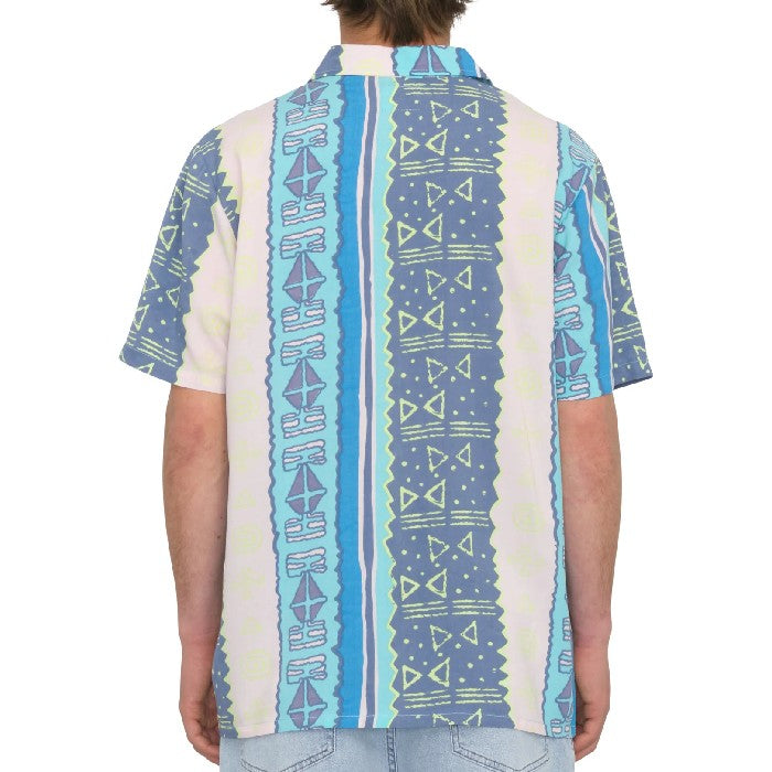 VOLCOM BOLD MOVES SHORT SLEEVE OVERHEMD - CRETE BLUE