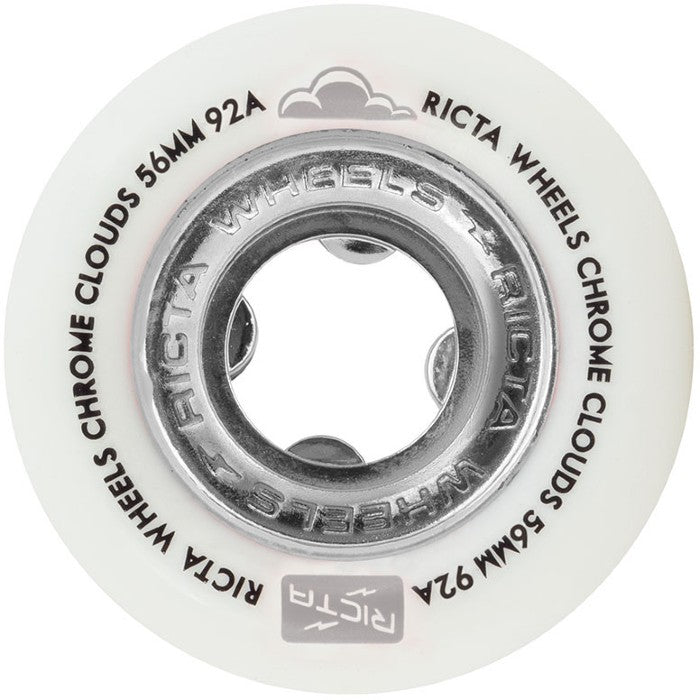 RICTA CHROME CLOUDS 92A SKATEBOARD WIELEN 56 MM - WHITE