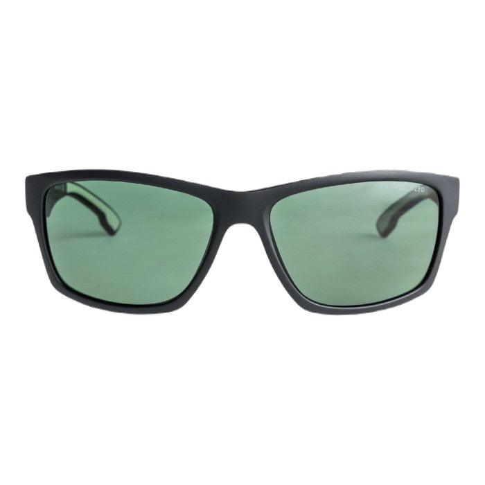 QUIKSILVER TRAILWAY POLARIZED ZONNEBRIL - BLACK/GREEN PLZ