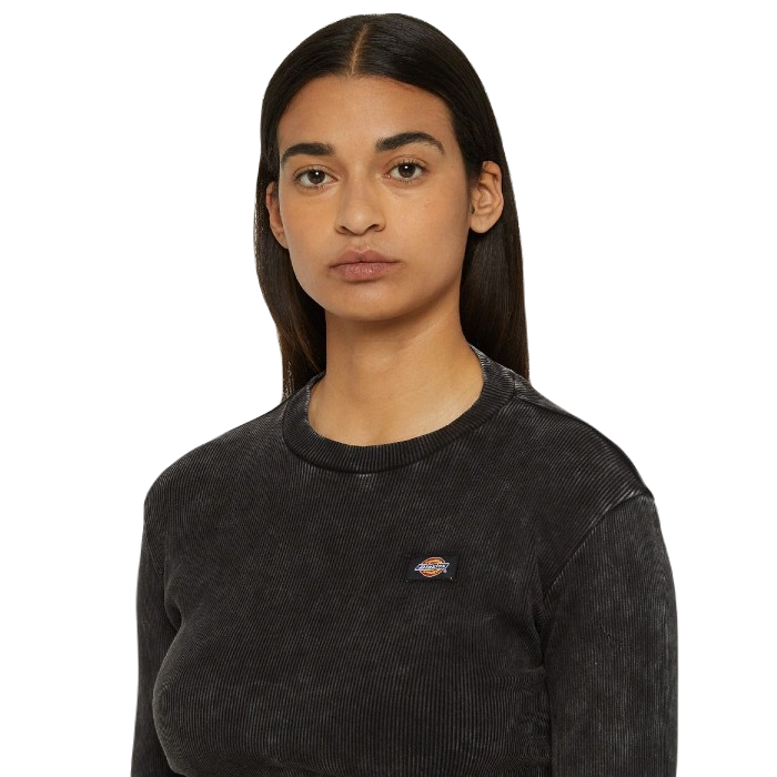 DICKIES NEWINGTON LONG SLEEVE T-SHIRT - ACID BLACK