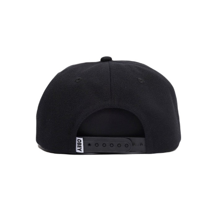 OBEY RUSH 6 PANEL CLASSIC SNAP CAP - BLACK