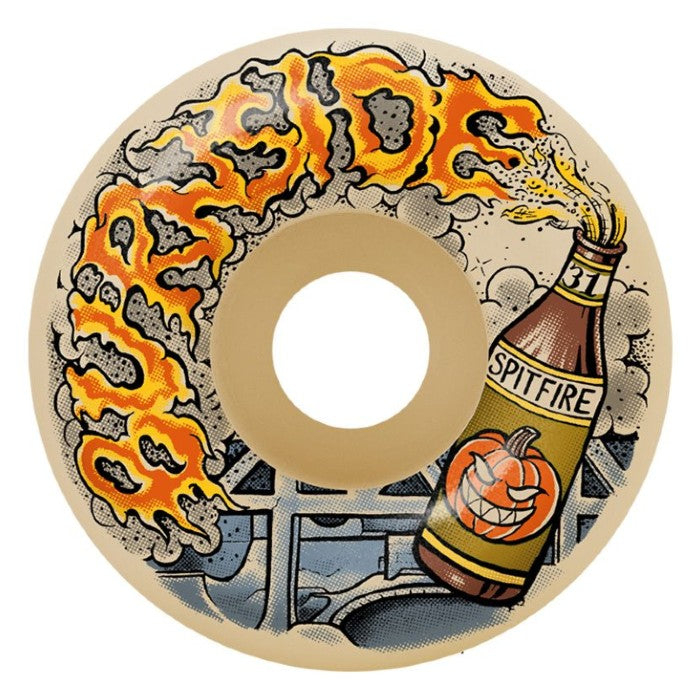 SPITFIRE FORMULA FOUR LIVE TO BURNSIDE 99D SKATEBOARD WHEELS 58MM