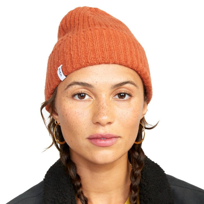 RVCA WARM EYES STRAPBACK BEANIE - CINNAMON