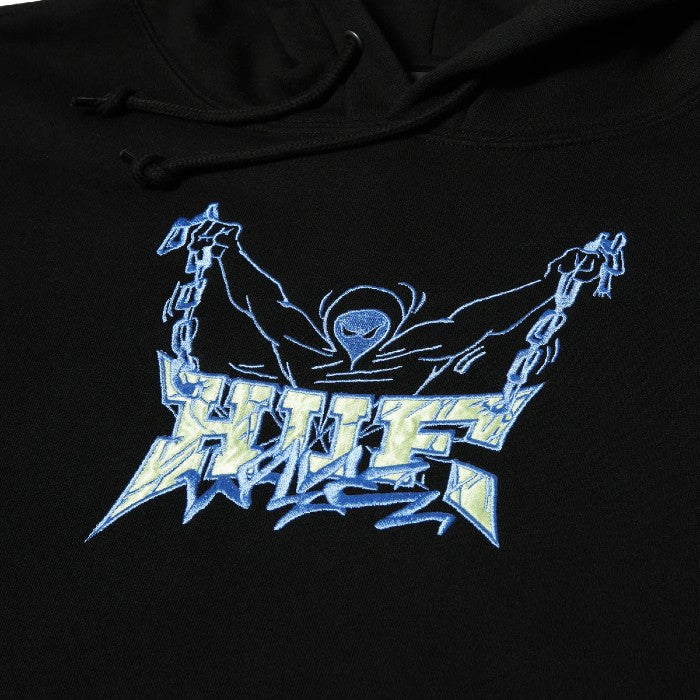 HUF ZINE P/O HOODIE - BLACK