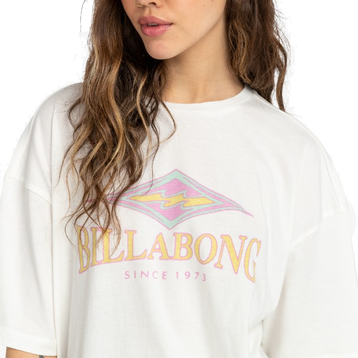 BILLABONG DIAMOND WAVE T-SHIRT - SALT CRYSTAL