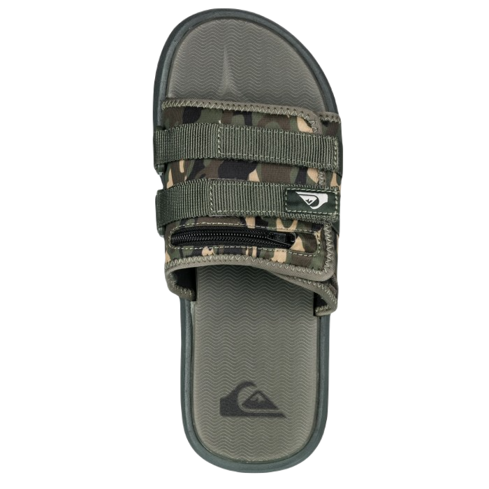 QUIKSILVER MONKEY CAGED A/T SLIDE RF SANDALEN - GREEN 1