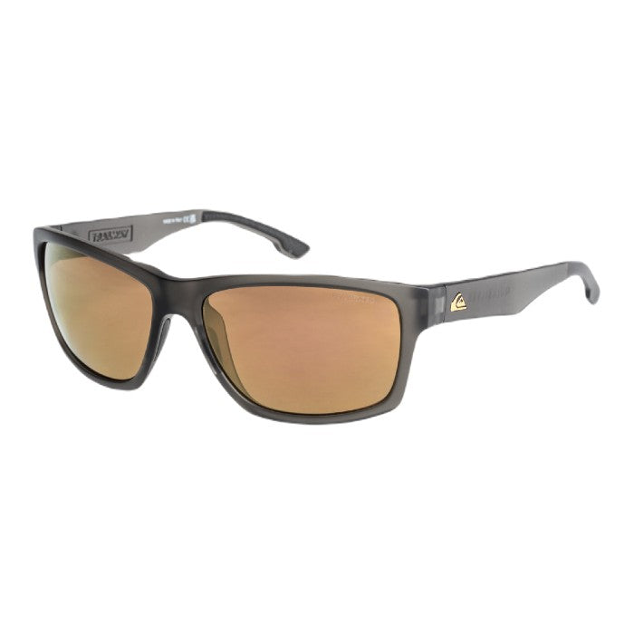 QUIKSILVER TRAILWAY POLARIZED ZONNEBRIL - SMOKE/GOLD