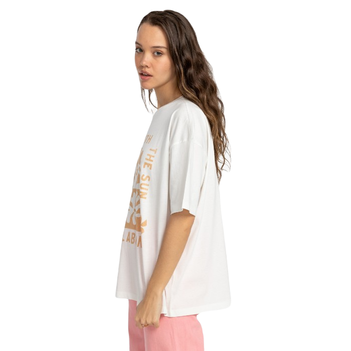 BILLABONG IN LOVE WITH THE SUN T-SHIRT - SALT CRYSTAL