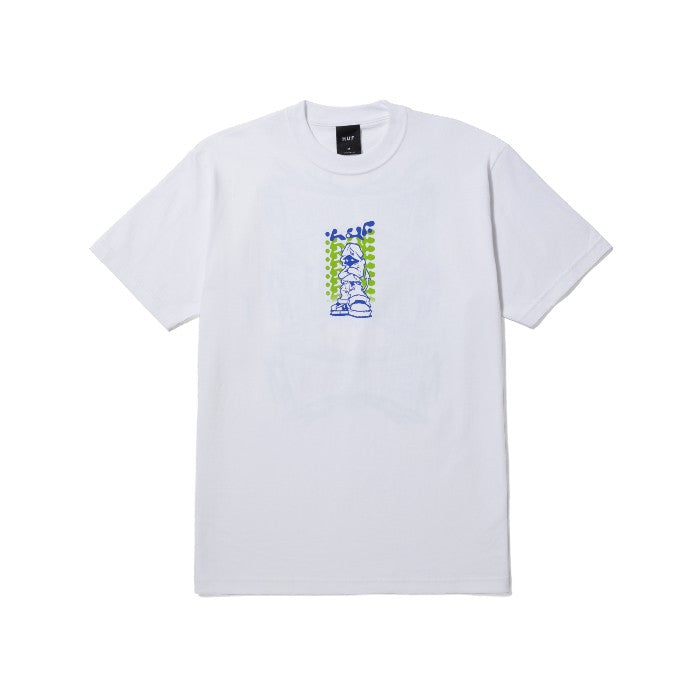 HUF HELL RAZOR SHORT SLEEVE T-SHIRT - WHITE