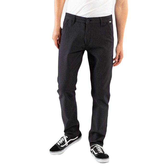 REELL SUPERIOR FLEX CHINO TROUSERS - SUPERIOR BLACK