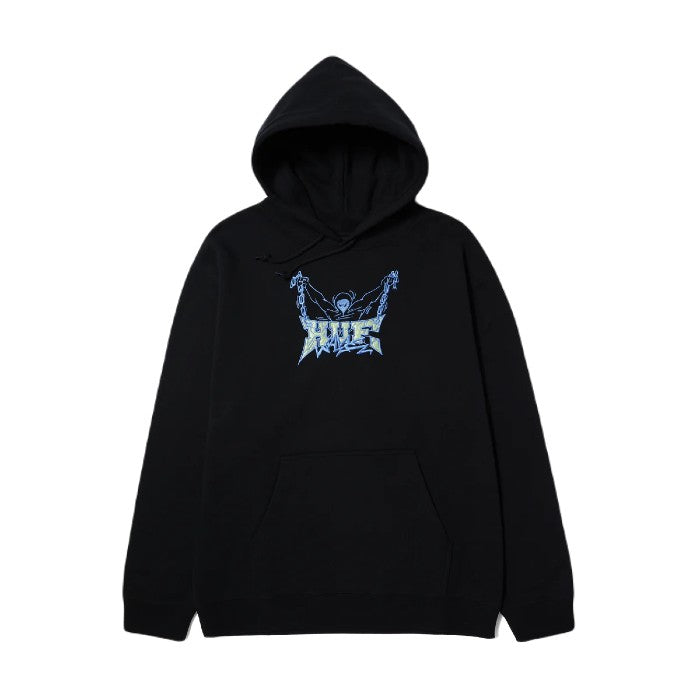 HUF ZINE P/O HOODIE - BLACK