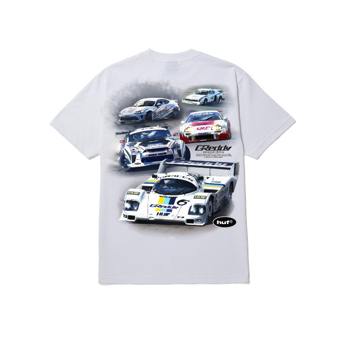 HUF X GREDDY SHORT SLEEVE T-SHIRT - WHITE