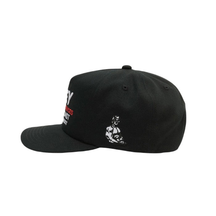 OBEY TRANSPORT 5 PANEL SNAP PET - BLACK