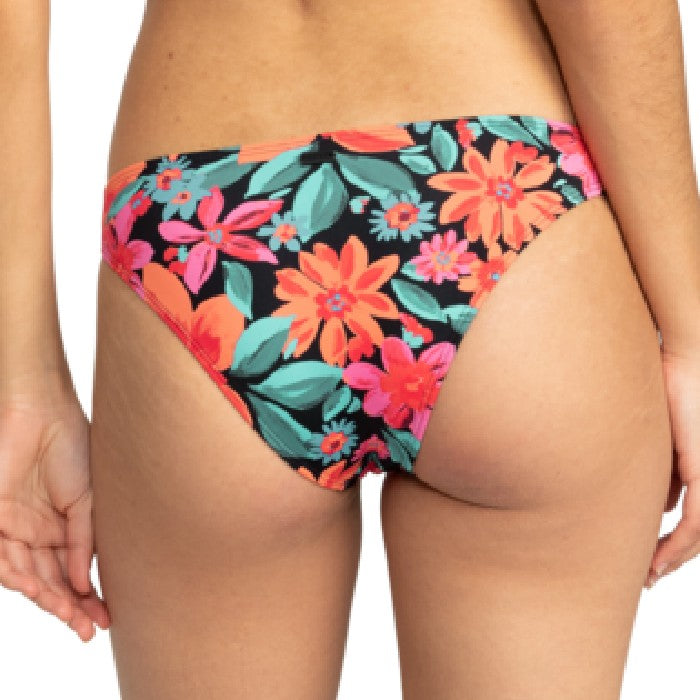 ROXY BEACH CLASSICS BIKINIBROEKJE - ANTHRACITE FLORAL FIESTA BIG