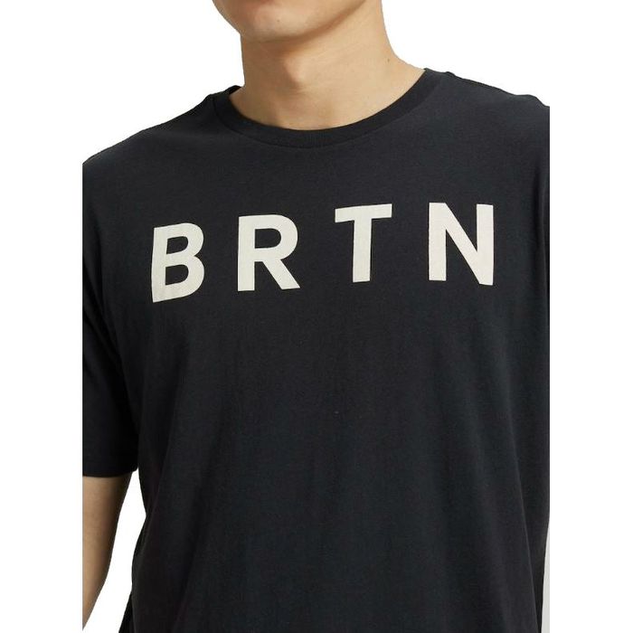 BURTON BRTN SHORT SLEEVE T-SHIRT - TRUE BLACK (UNISEX)