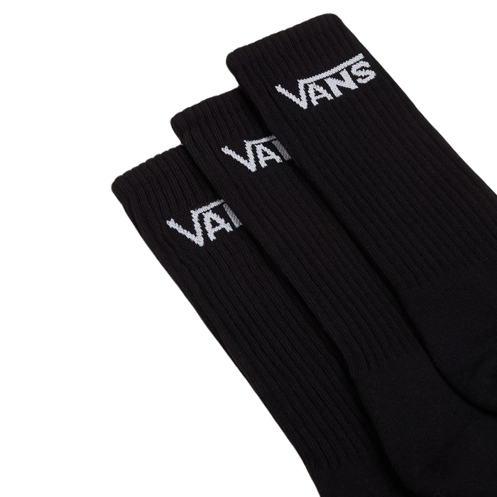 VANS CLASSIC CREW ROX SOCKS (3 PAIRS) - BLACK