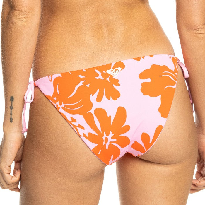 ROXY SURF.KIND.KATE TIE SIDE BIKINI PANTS - PINK FROSTING MY KIND OF HIBIS