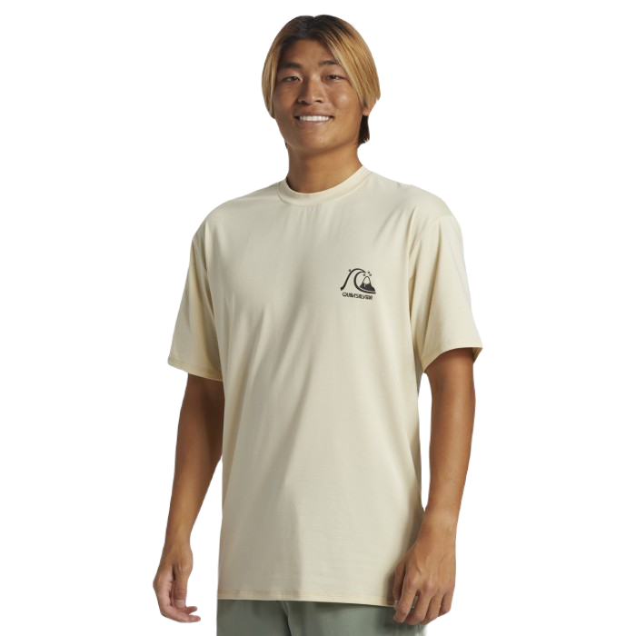 QUIKSILVER DNA SURF UPF 50 SURF T-SHIRT - OYSTER WHITE