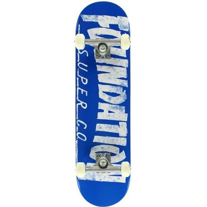 FOUNDATION THRASHER BLUE SKATEBOARD COMPLETE 8.0"