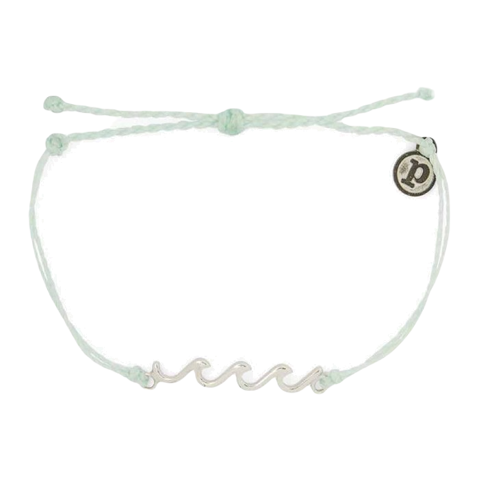 PURA VIDA SILVER DELICATE WAVE ARMBAND WINTERFRESH