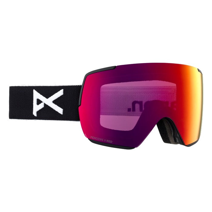 ANON M5S WINTERSPORT GOGGLES + BONUS LENS - BLACK/PERCEIVE SUNNY RED/PERCEIVE CLOUDY BURST The Old Man Boardsports Anon