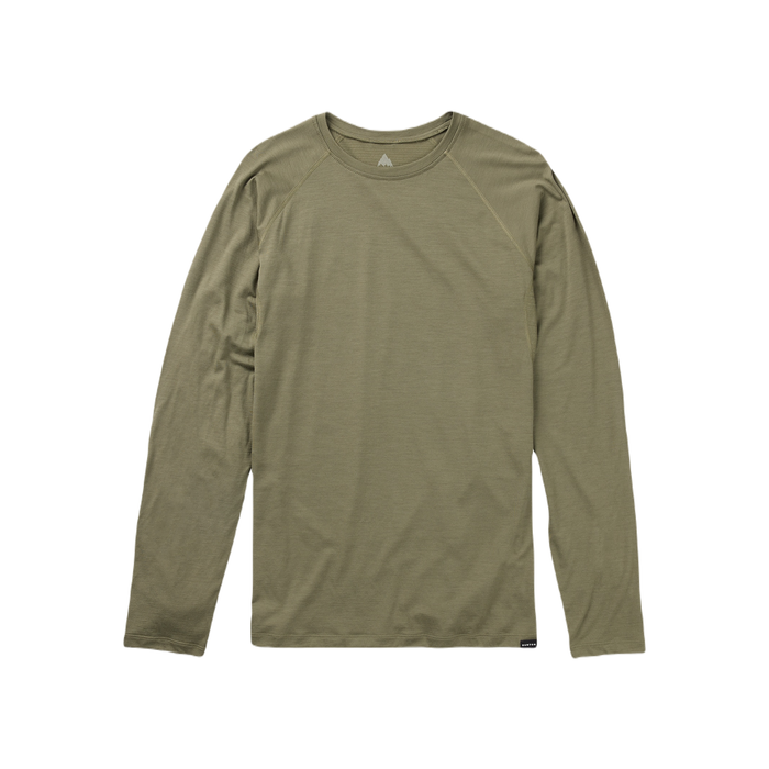 BURTON MEN'S PHAYSE MERINO CREWNECK FLEECE THERMOSHIRT - FOREST MOSS