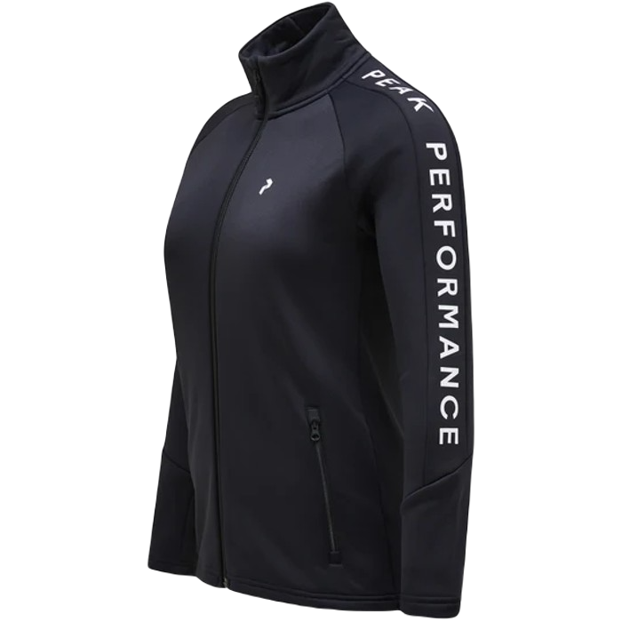 PEAK PERFORMANCE  RIDER ZIP TUSSENLAAGJAS - BLACK