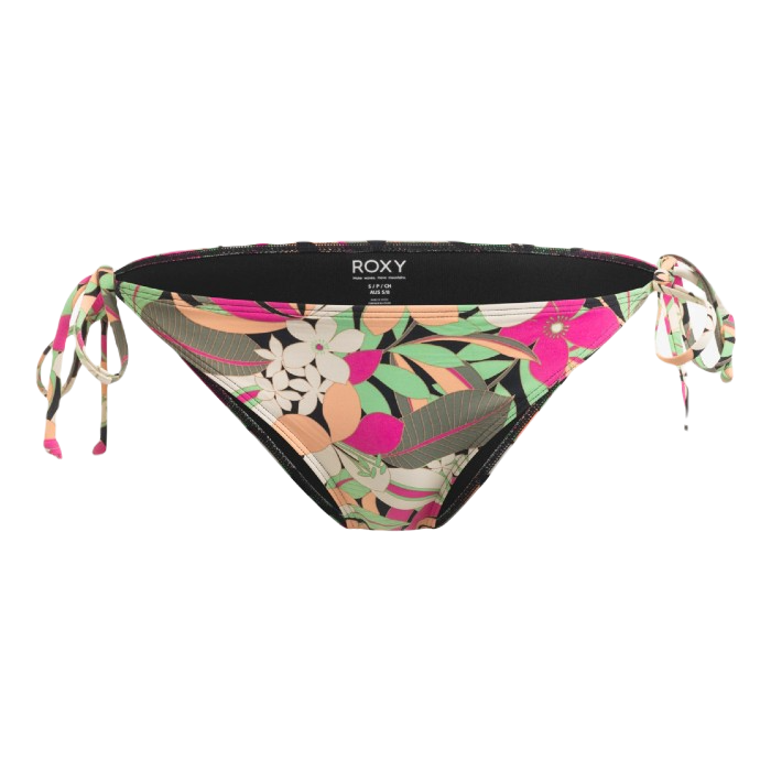 ROXY PRINTED BEACH CLASSICS BIKINIBROEKJE - ANTHRACITE PALM SONG S