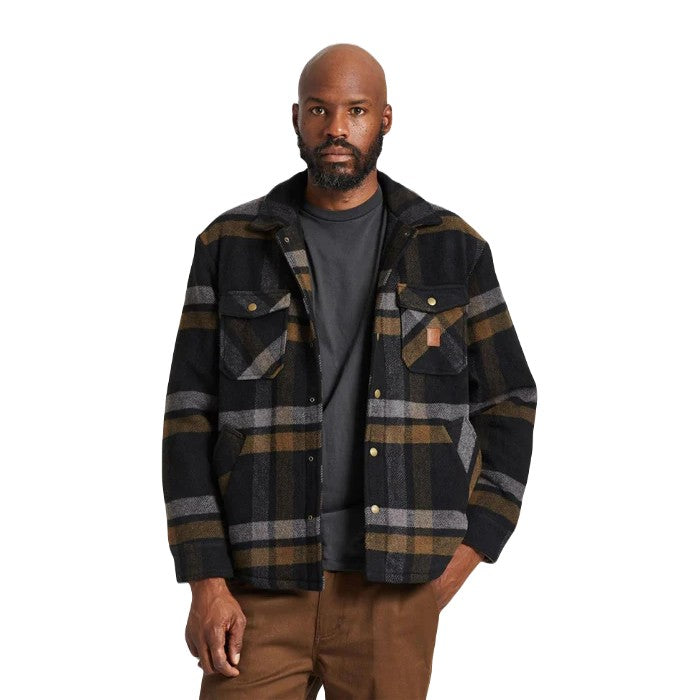 BRIXTON DURHAM GEFÜTTERT JACKE – SCHWARZ/CHARCOAL/WÜSTENPALM