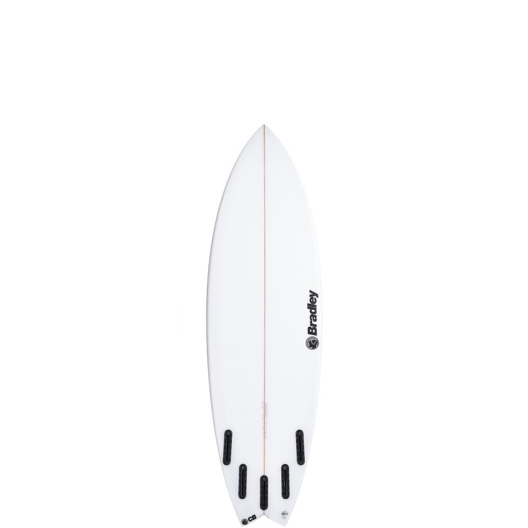 CHRISTIAN BRADLEY KILLER 5FIN BIS ZU 6'5 SURFBOARD – WEISS