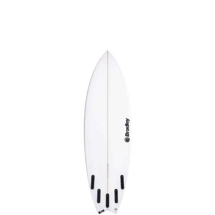 CHRISTIAN BRADLEY KILLER 5FIN UP TO 6'5 SURFBOARD - WHITE