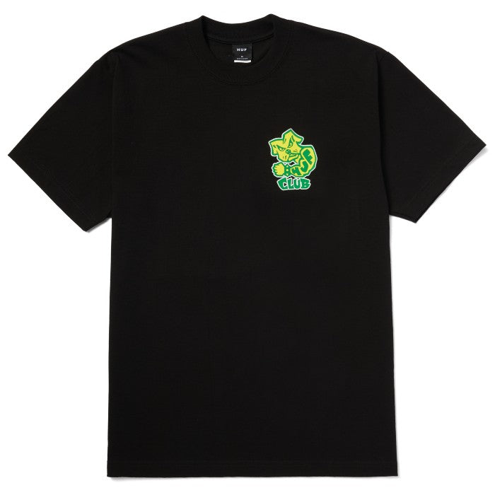 HUF CLUB SHORT SLEEVE T-SHIRT - BLACK