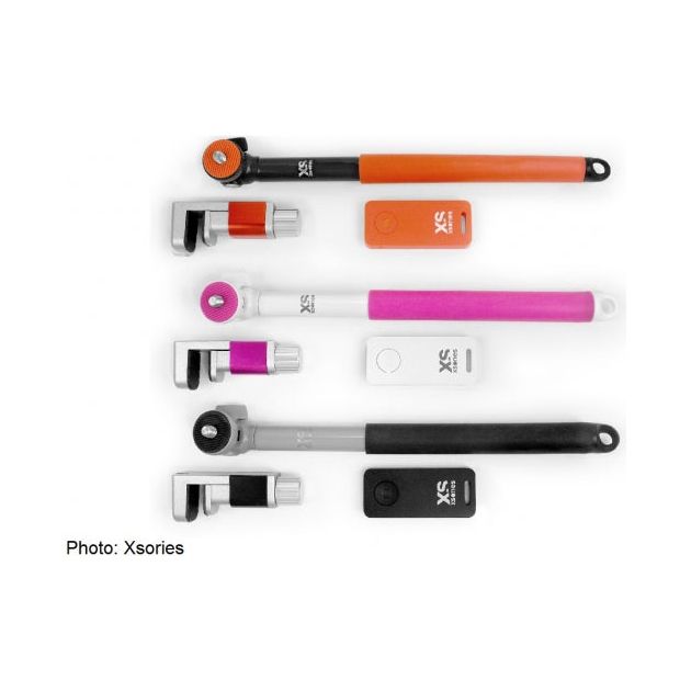 XSORIES ME-SHOT DELUXE SELFIESTOK - WHITE/PINK The Old Man Boardsports XSories