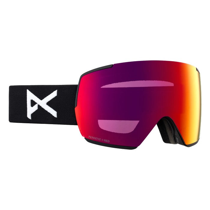 ANON M5 WINTERSPORT GOGGLES + BONUS LENS - BLACK/PERCEIVE SUNNY RED/PERCEIVE CLOUDY BURST The Old Man Boardsports Anon