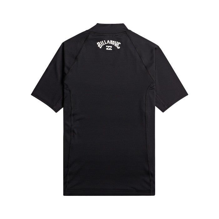 BILLABONG WAVES ALL DAY RASH GUARD T-SHIRT (BOYS 8-16 JAAR) - BLACK