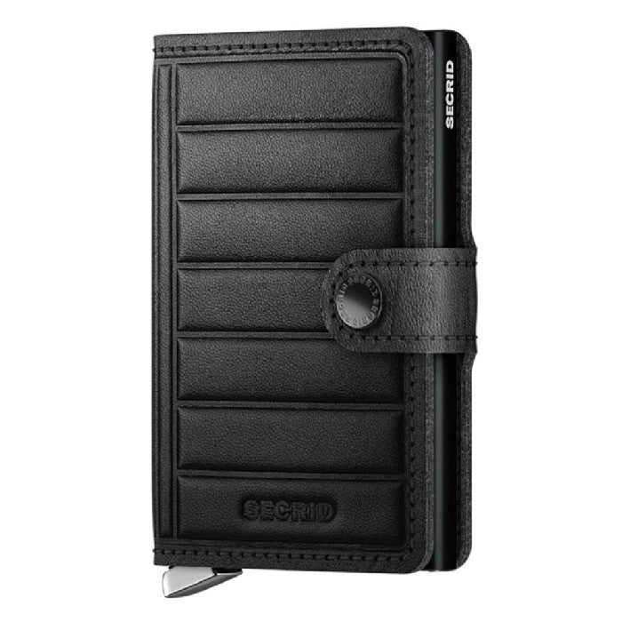 SECRID PREMIUM MINIWALLET WALLET - EMBOSS LINES BLACK