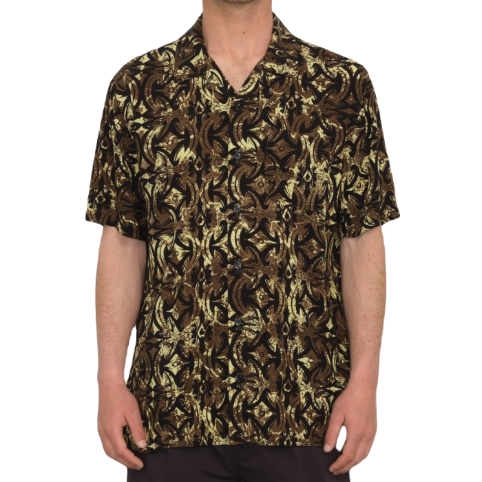 VOLCOM BOLD MOVES SHORT SLEEVE OVERHEMD - GINGER BROWN