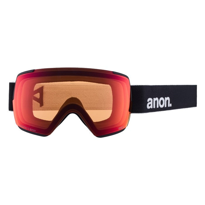 ANON M5S WINTERSPORT GOGGLES + BONUS LENS - BLACK/PERCEIVE SUNNY RED/PERCEIVE CLOUDY BURST The Old Man Boardsports Anon