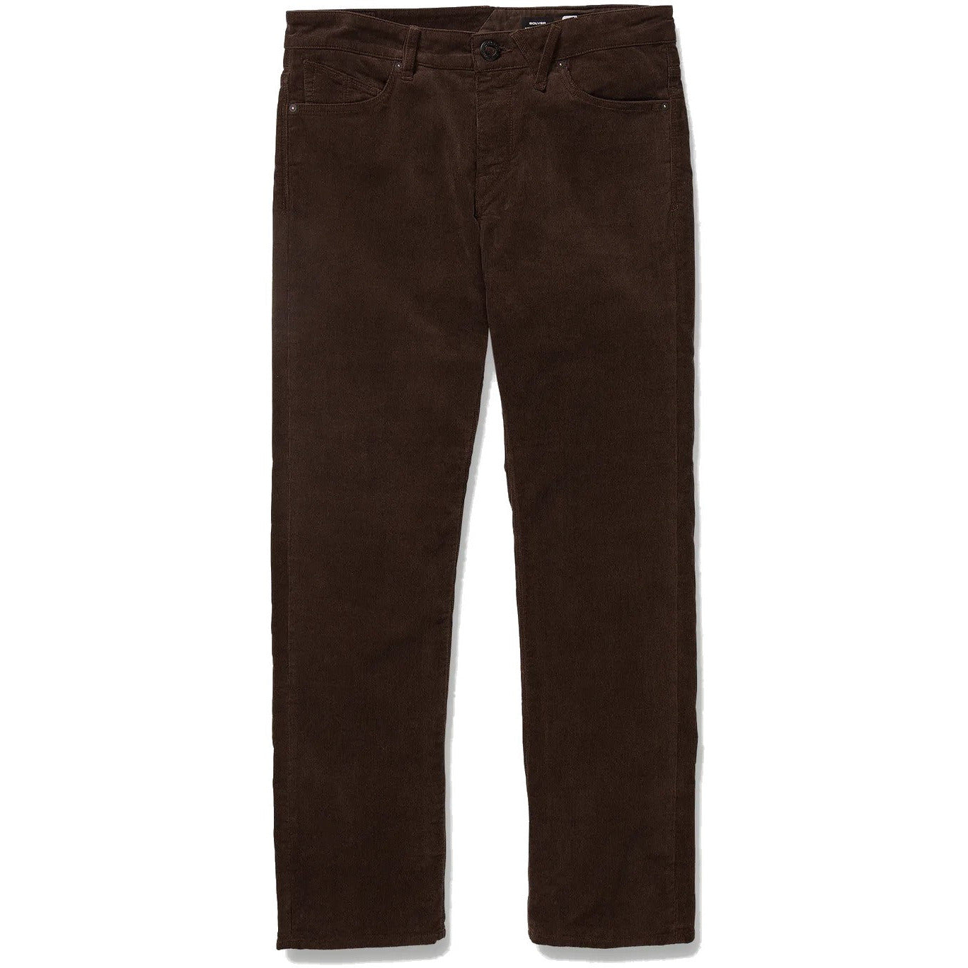 VOLCOM SOLVER 5 POCKET CORDUROY BROEK - DARK BROWN