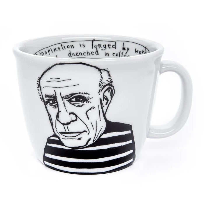 POLONA PABLO THE CELEBRATED CUBIST CUP/MUG - WHITE