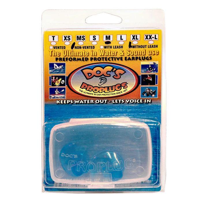 DOC'S PRO PLUGS NON VENTED XXL OORDOPJES - BLUE The Old Man Boardsports Proplugs