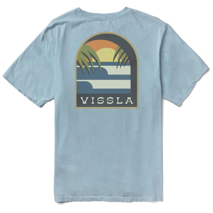 VISSLA OUT THE WINDOW PREMIUM PKT T-SHIRT - CHAMBRAY