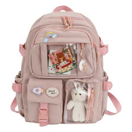 BACKPACK MULTI-POCKET PINK