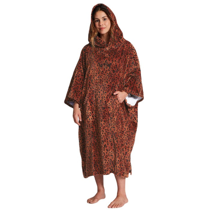 BILLABONG HOODED TOWEL BEACH PONCHO - SPOTTED